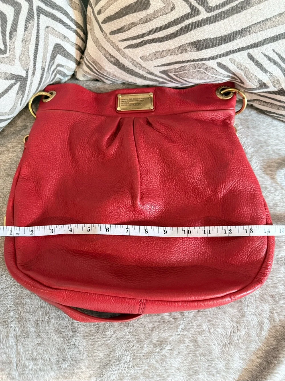 Marc by Marc Jacobs Pebbled Leather Crossbody with Gold Plaque